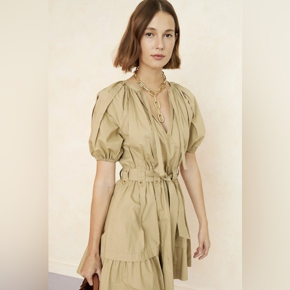 Ulla Johnson Mica Dress Khaki